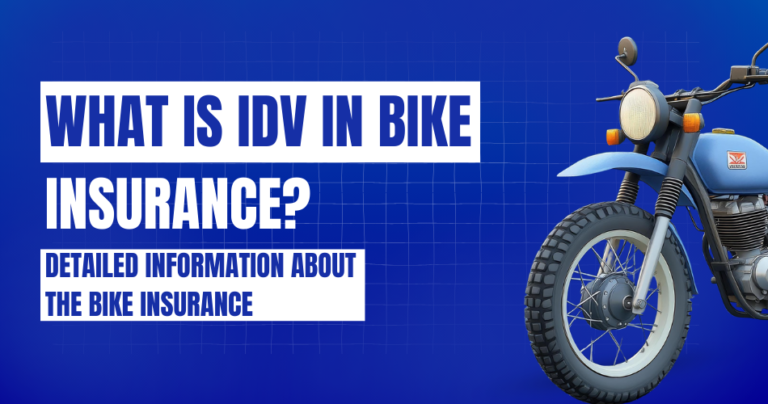 Illustration showing the concept of Insured Declared Value (IDV) in bike insurance, highlighting how it impacts premiums and claim amounts in case of theft or total loss.